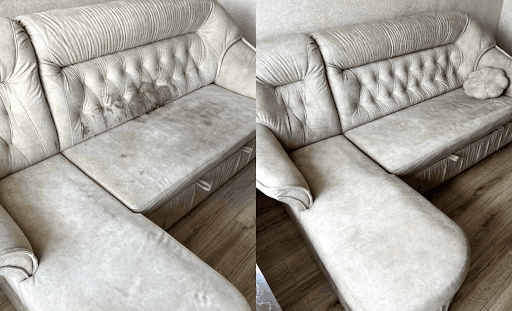 Polsterreinigung Bielefeld: VCleaning — Kundenfoto